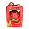 Dekoratyvinis raudonas žaisliukas Vilnius